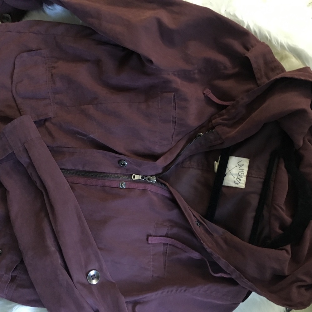 LA Hearts Maroon Slouchy Jacket